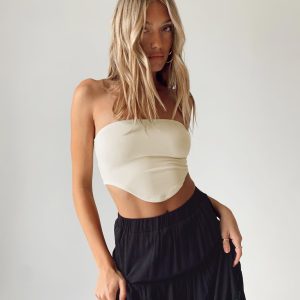 Baram Strapless Top Cream