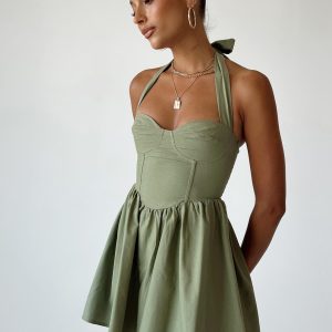 Lyle Mini Dress Sage