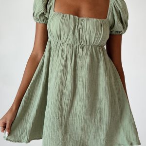 Let's Dance Mini Dress Sage