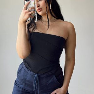 Oscar Strapless Bodysuit Black