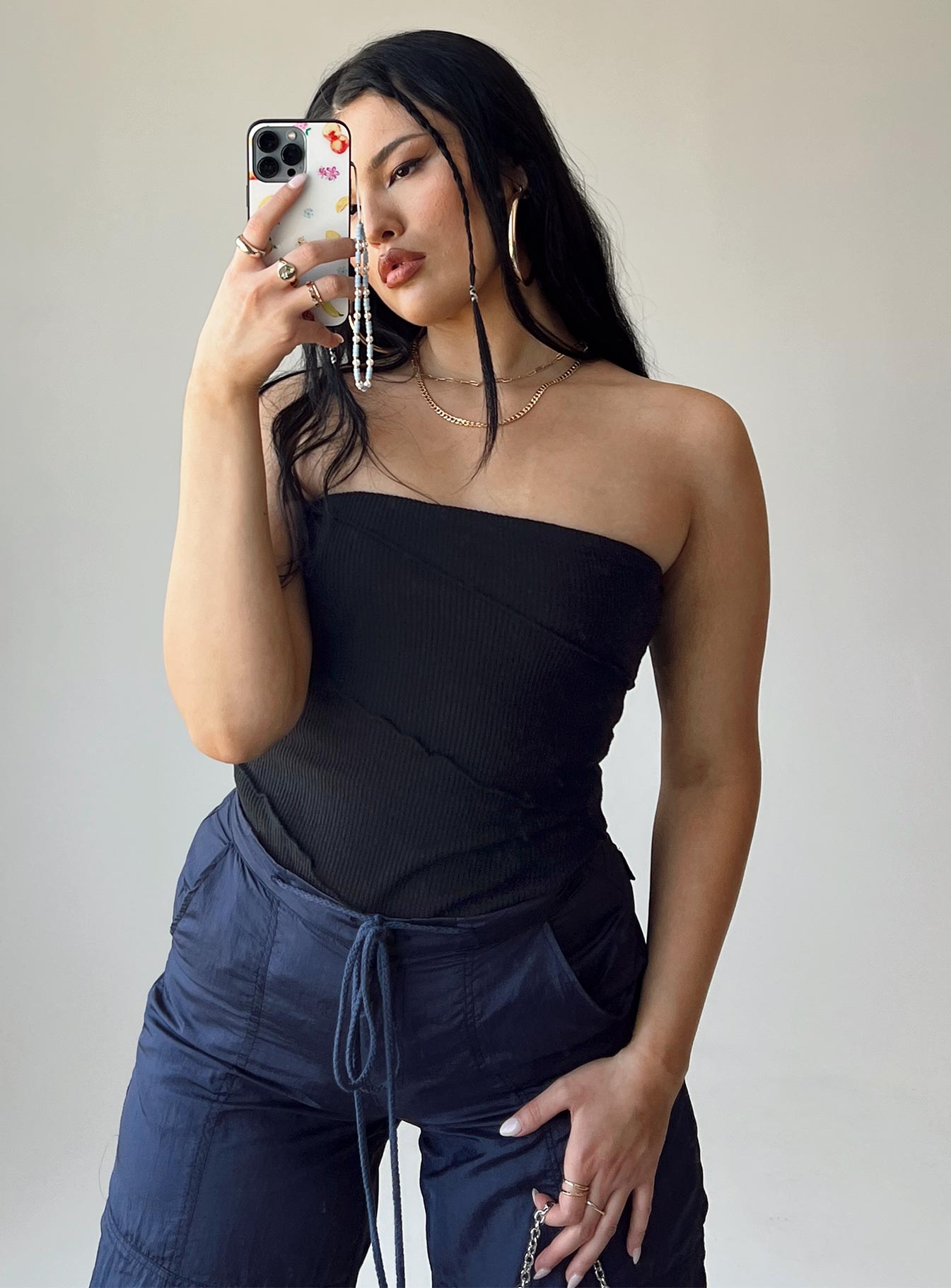 Oscar Strapless Bodysuit Black