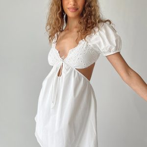 Elizer Mini Dress White