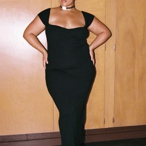 Larissa Maxi Dress Black Curve