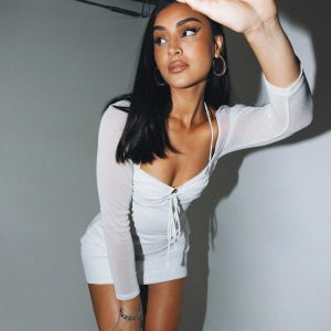 Stassie Mini Dress White