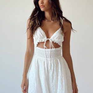 Theon Romper White