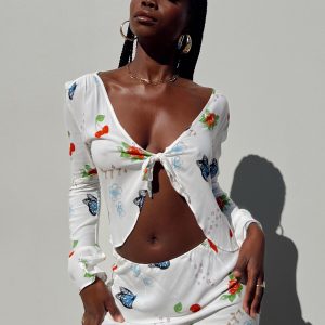 Drawn To You Mini Skirt Multi