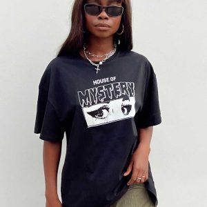 House Of Mystery Oversized Tee Black