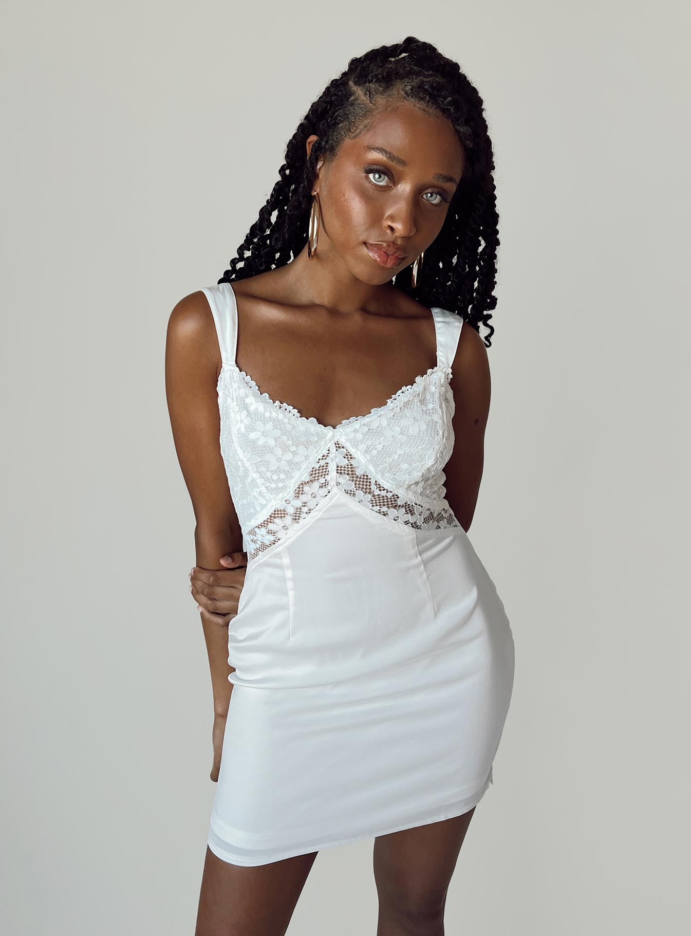 Jeroma Mini Dress White