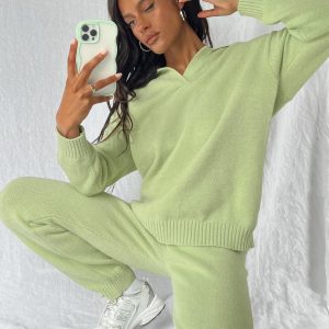 Waite Knit Pants Sage