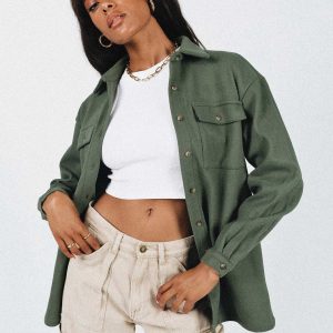 Mila Shirt Forest Green