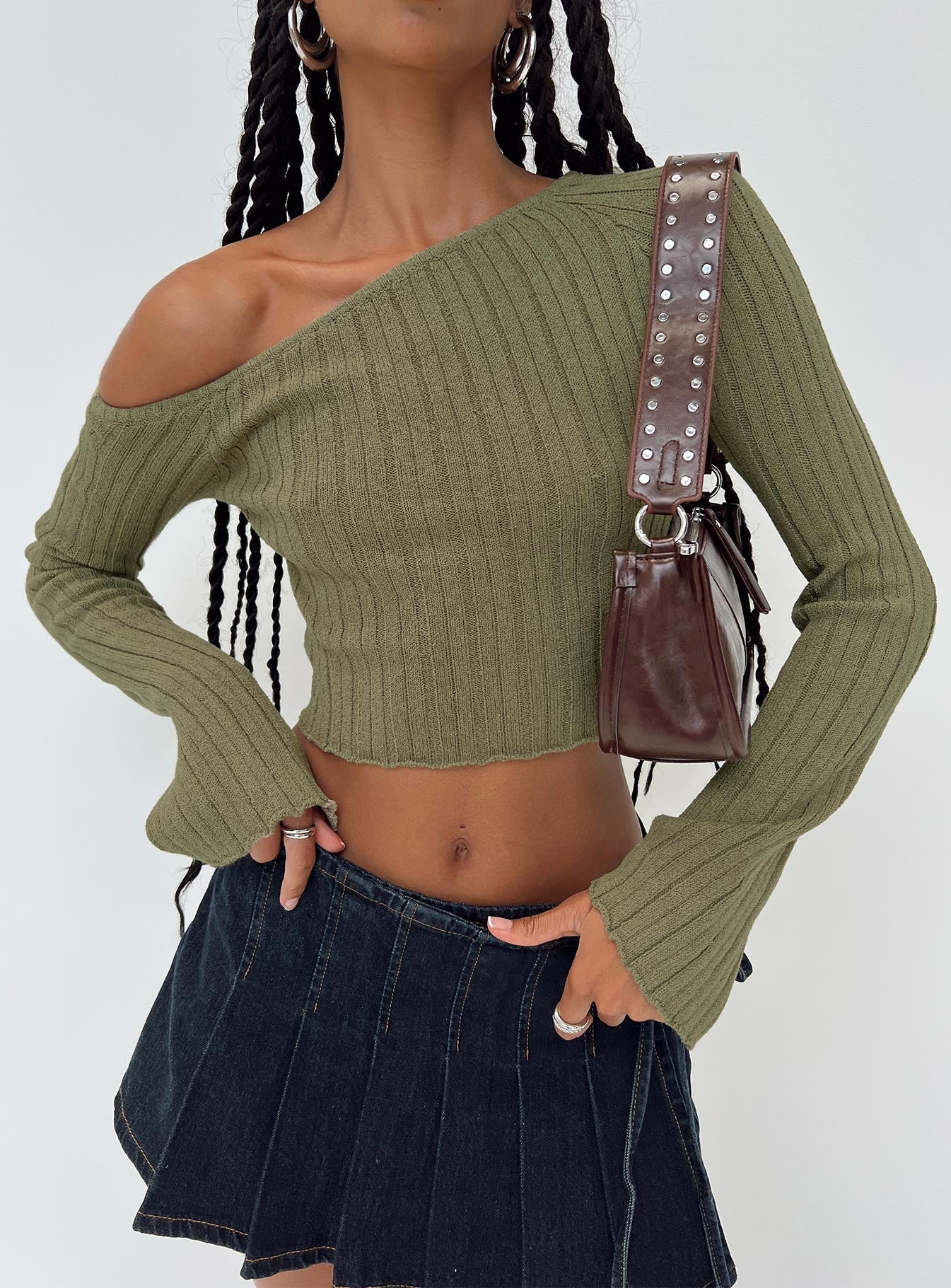 Santorini Knit Top Khaki - Image 8
