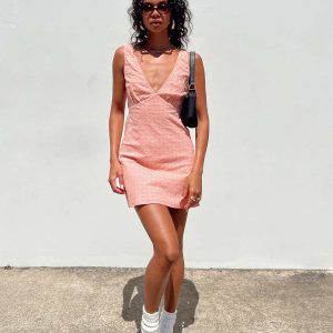 Nellie Mini Dress Rust