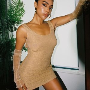 Lirella Mini Dress Beige