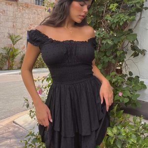 The Love Galore Romper Black