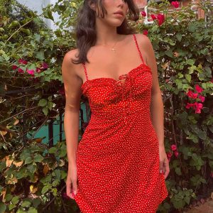 Love Birds Mini Dress Red