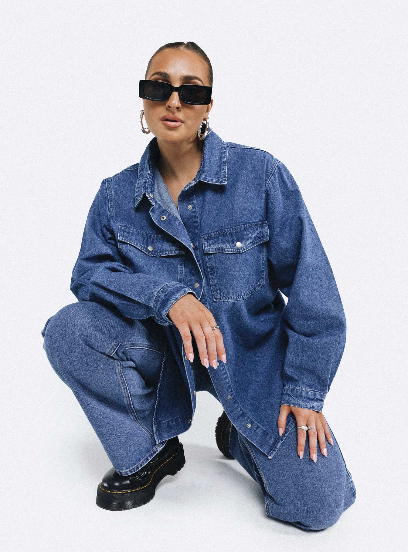 Hopkins Denim Jacket Mid Wash - Image 2