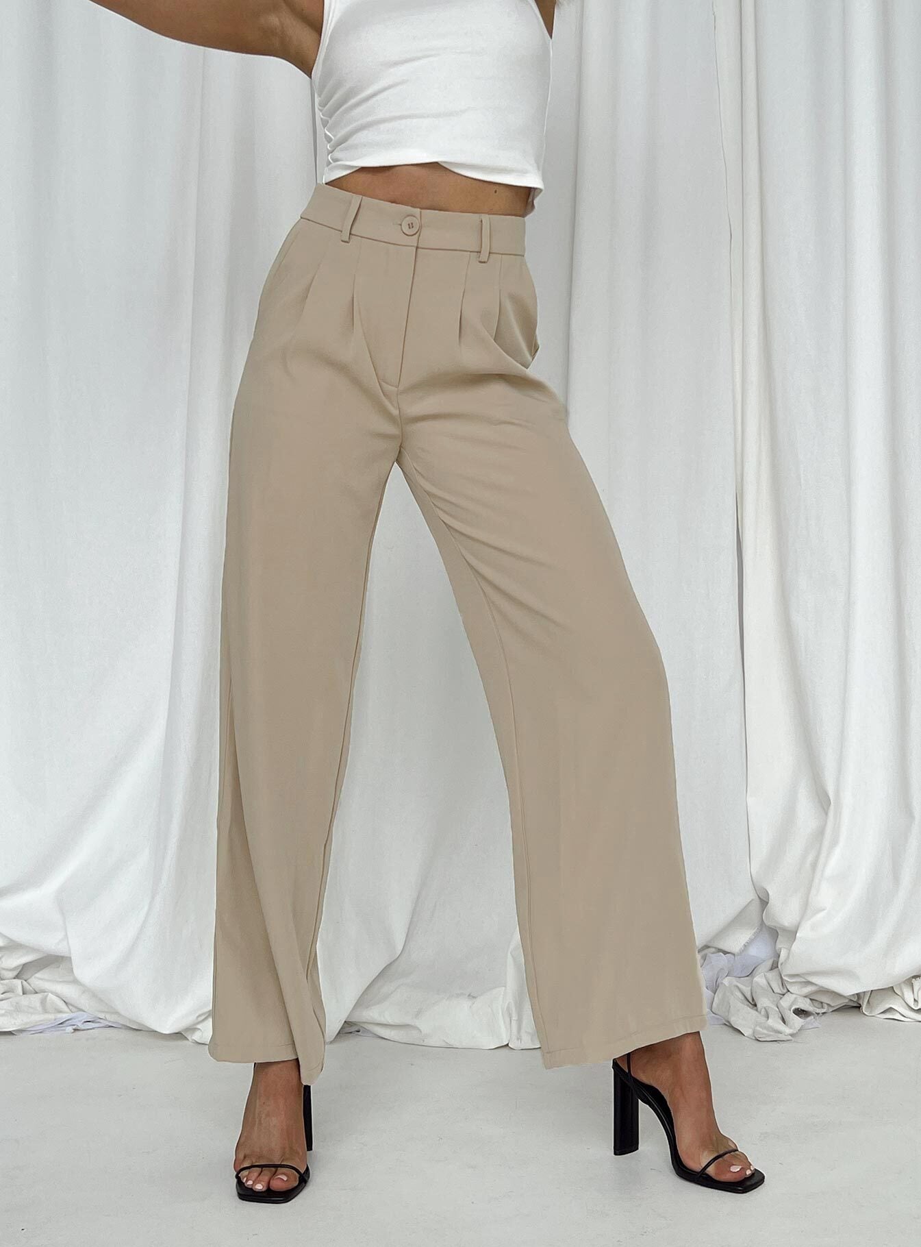 Archer Pants Taupe Tall - Image 7
