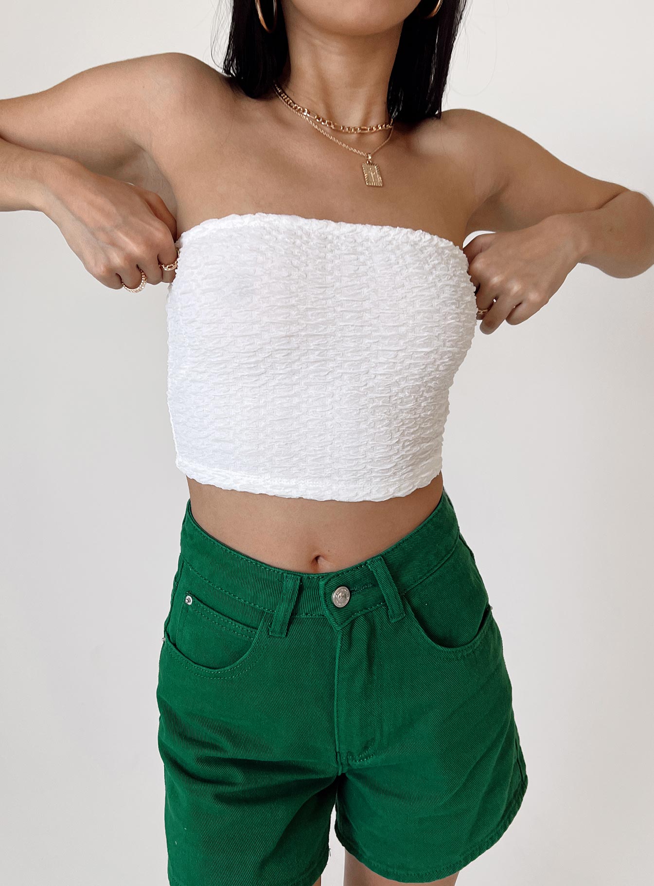 Brae Strapless Top White - Image 6