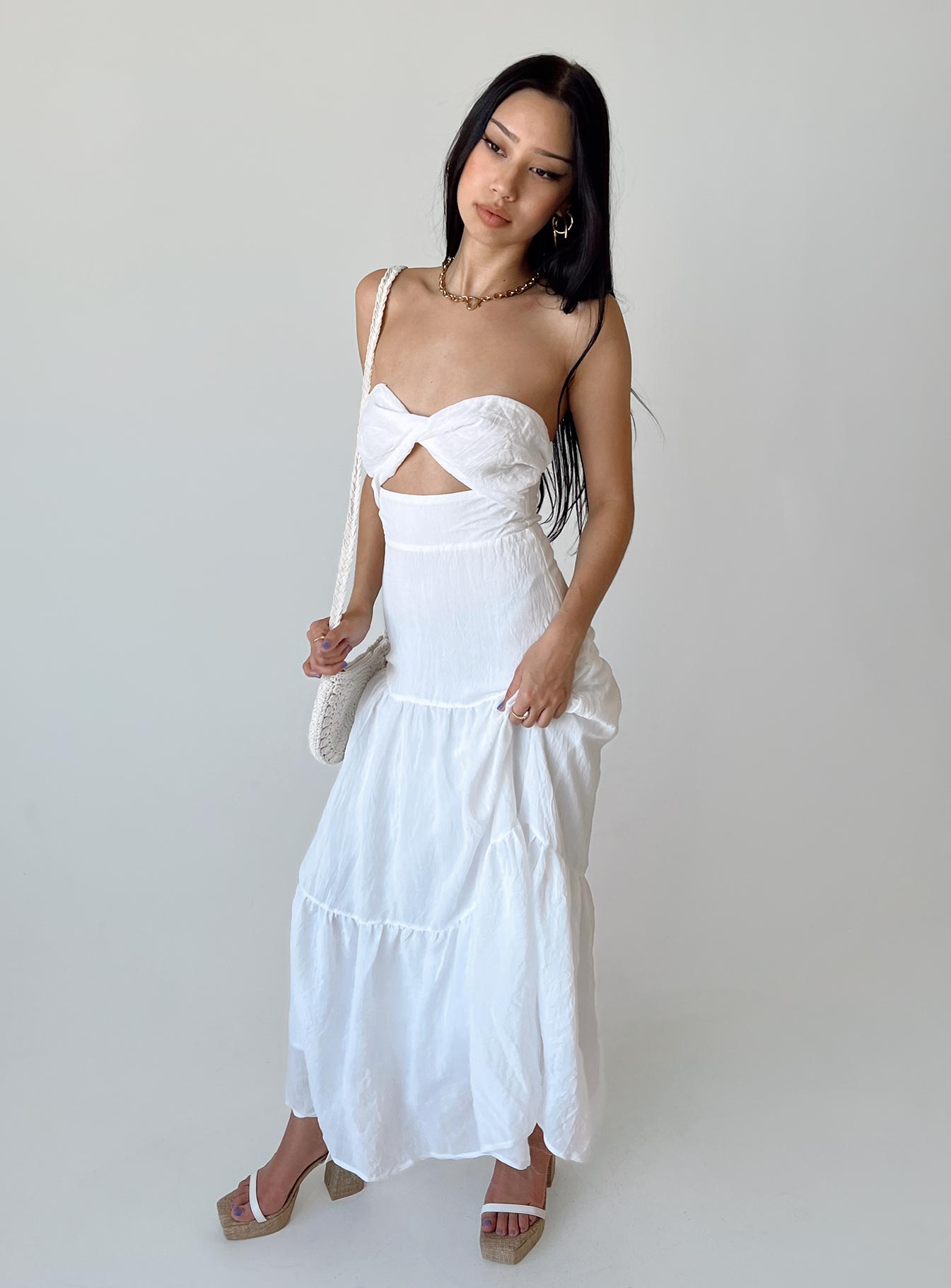 Allie Maxi Dress White