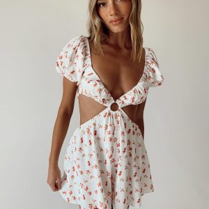 Kade Romper White Floral