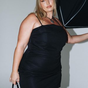 Chandra Mini Dress Black Curve