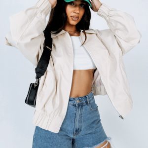 Saxon Dad Jacket Beige