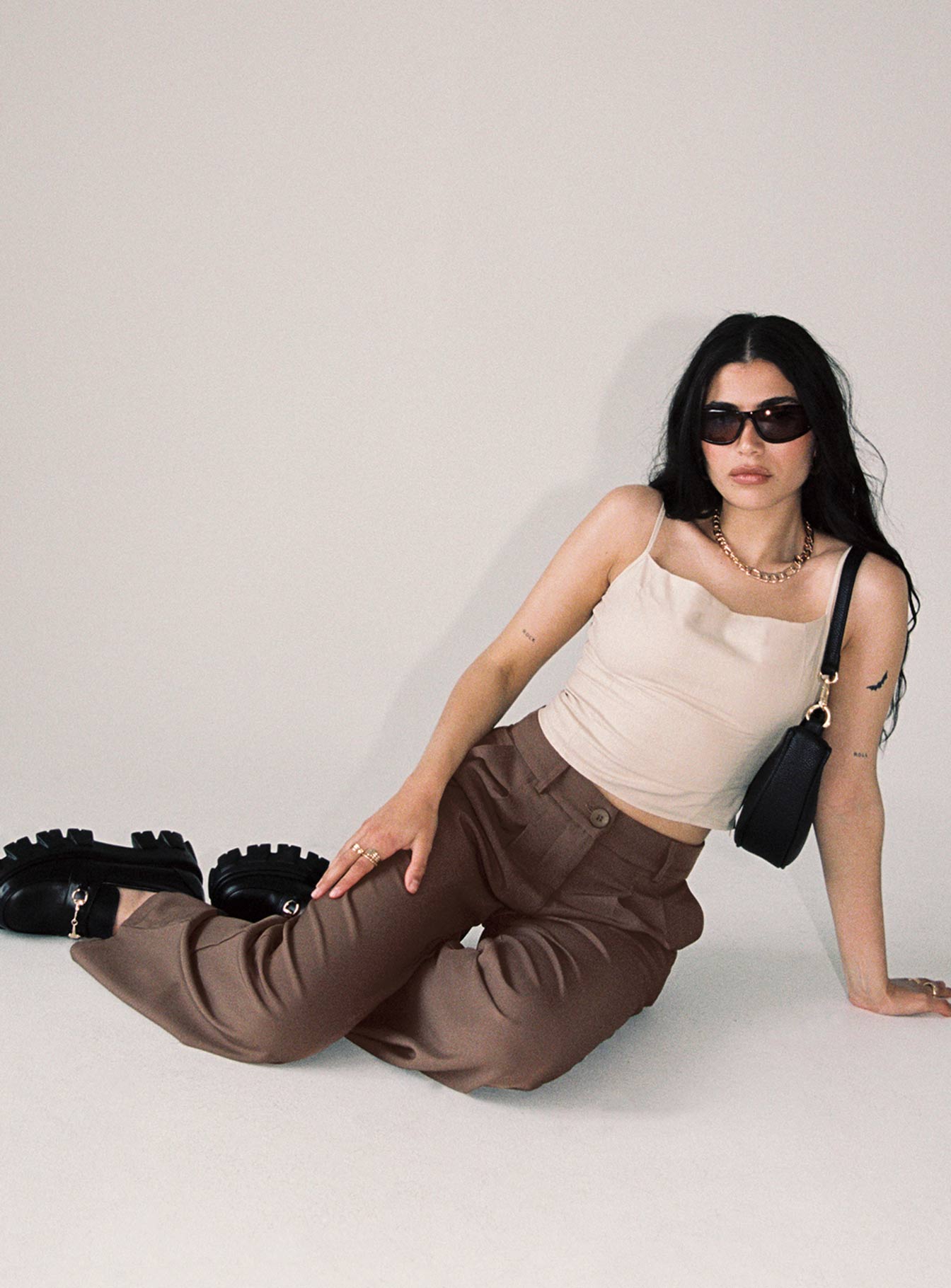 Archer Pants Brown Petite - Image 6