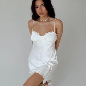 Snowbird Mini Dress White Petite