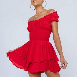 The Love Galore Romper Red