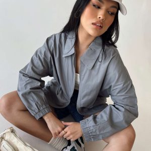 Telford Zip Up Coaches Jacket Slate