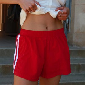 Borderline Track Short Red / White