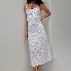 Shining Mirrors Set White / Black Polka