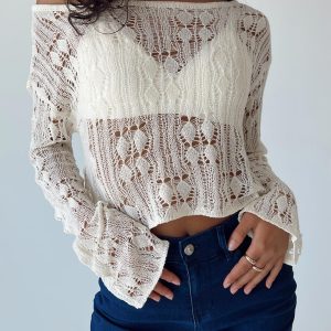 Asher Cropped Sweater Cream