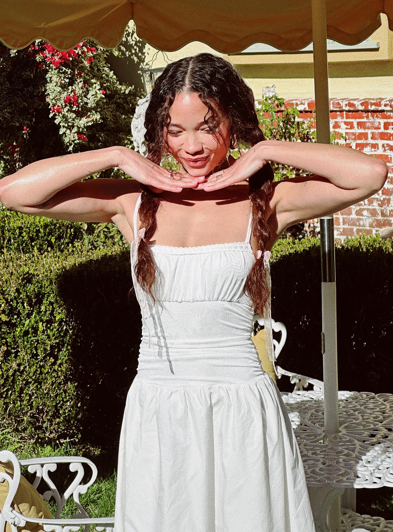 Naria Maxi Dress White - Image 5