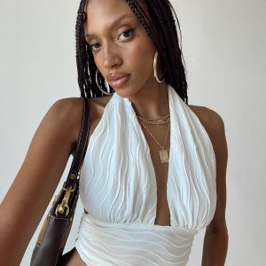 Cambor Halter Top Off White