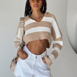 Brittany Denim Shorts White