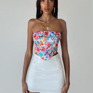 Kariss Mini Skirt White