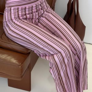 Leocadie Pants Pink Stripe