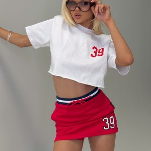 Boston University Basketball Skirt Red