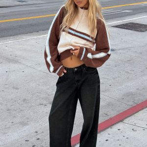 Korinne Low Rise Baggy Jeans Indigo