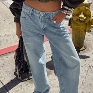 Serenitia Mid Rise Straight Leg Jeans Light Wash Tall