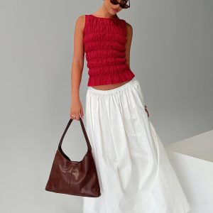 Felipa Maxi Skirt White