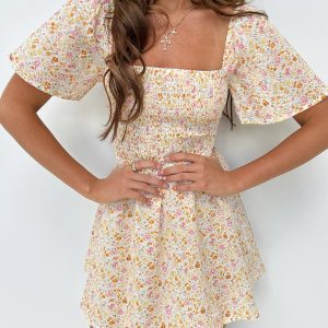 Summer Nights Mini Dress Floral Petite