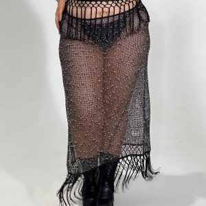 Alnet Maxi Skirt Black Curve