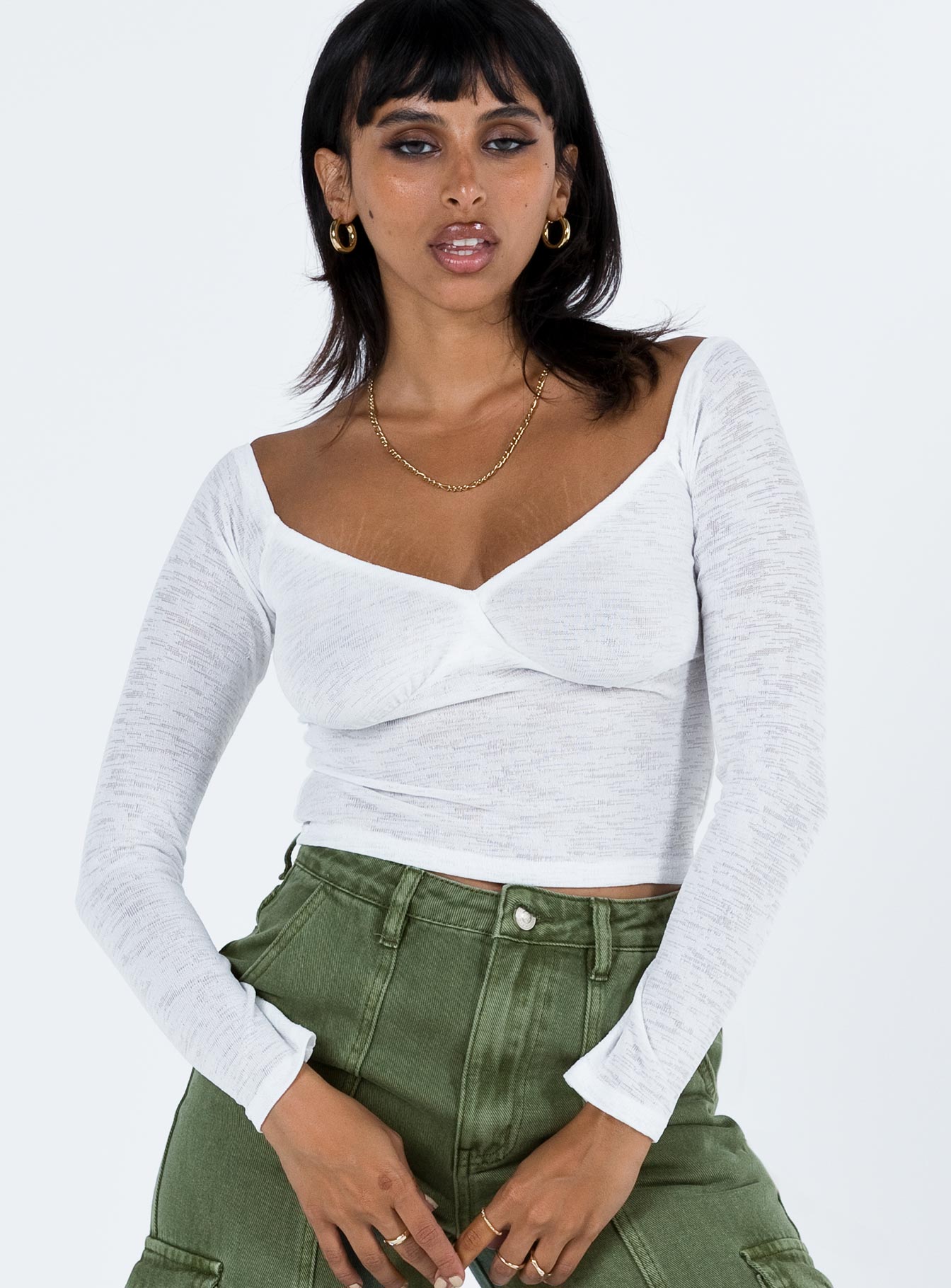 Zelda Off The Shoulder Top Ivory - Image 2