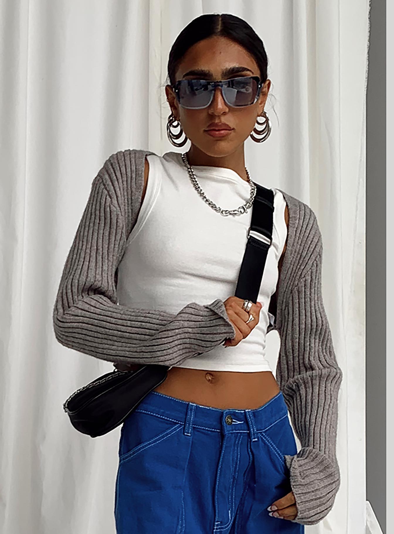 Aytan Bolero Sweater Grey - Image 7