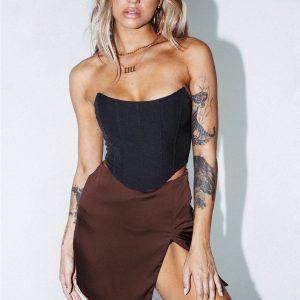 The Smith Mini Skirt Brown