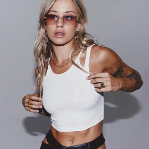 Cut It Out Tank Top White