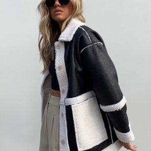 Lexie Faux Leather Jacket Black