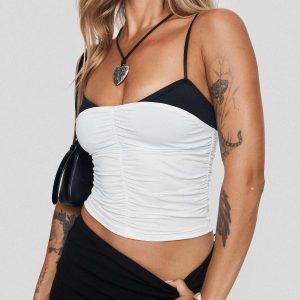 Vickee Top White / Black